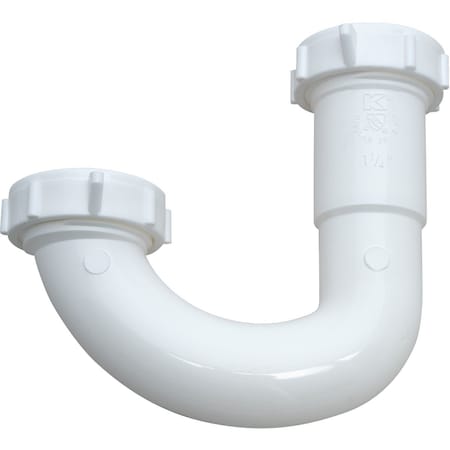 Plumb Pak 1-1/4in. White Plastic J-Bend, Heavy Duty Washer 10200WK